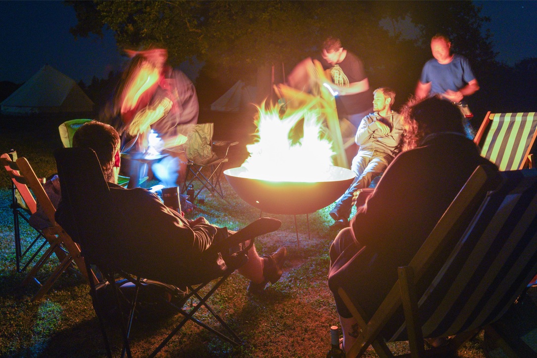nights with mates around a fire