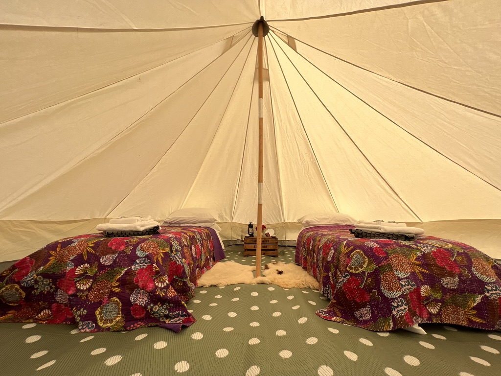 Luxury Bell tent stays in sussex