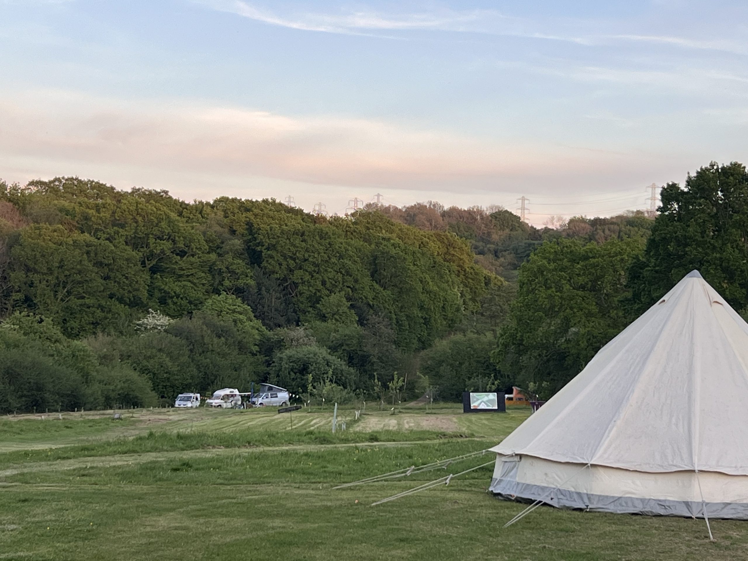 20 acres of chilled out campsite in sussex